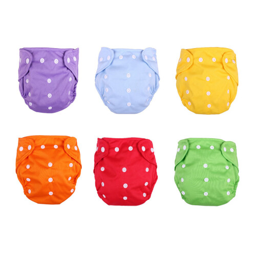 6er-Pack verstellbare Stoffwindeln für Babys 18x18x1cm 1