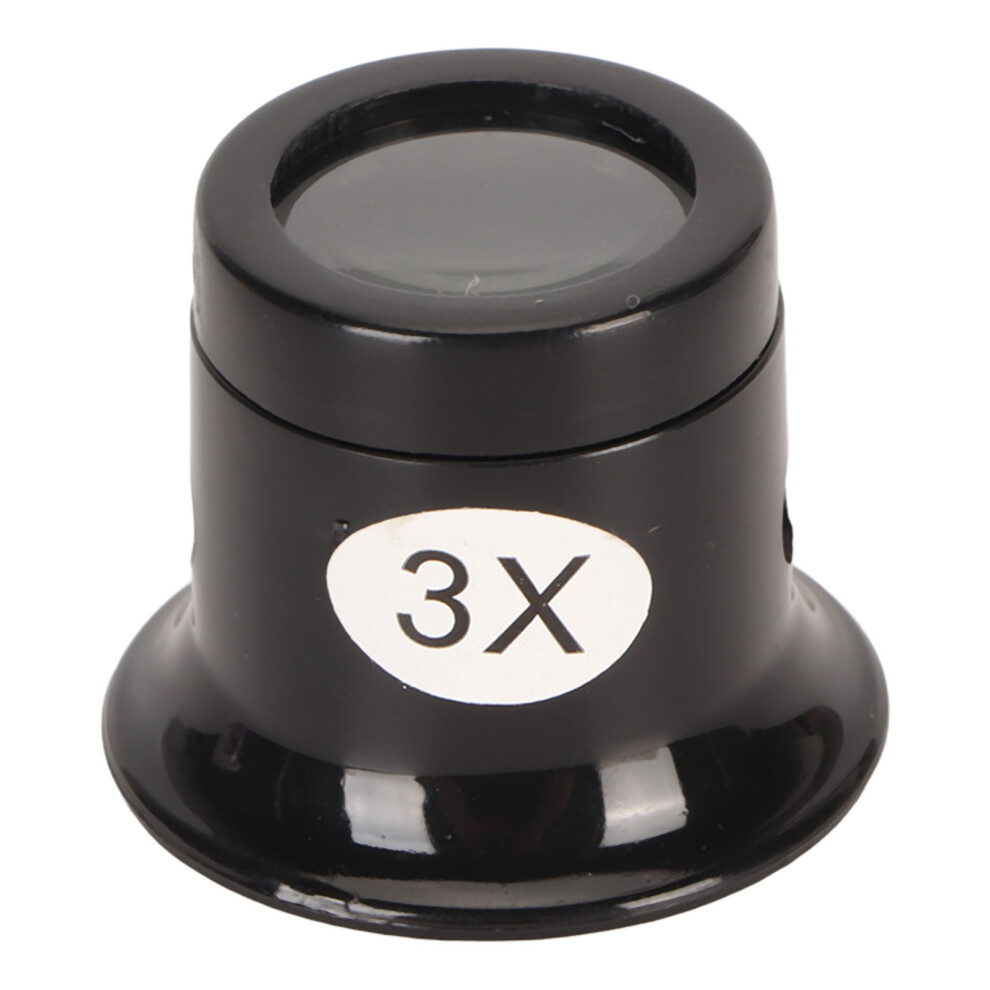 Jewelers Eye Loupe 3X Magnification Sturdy Plastic