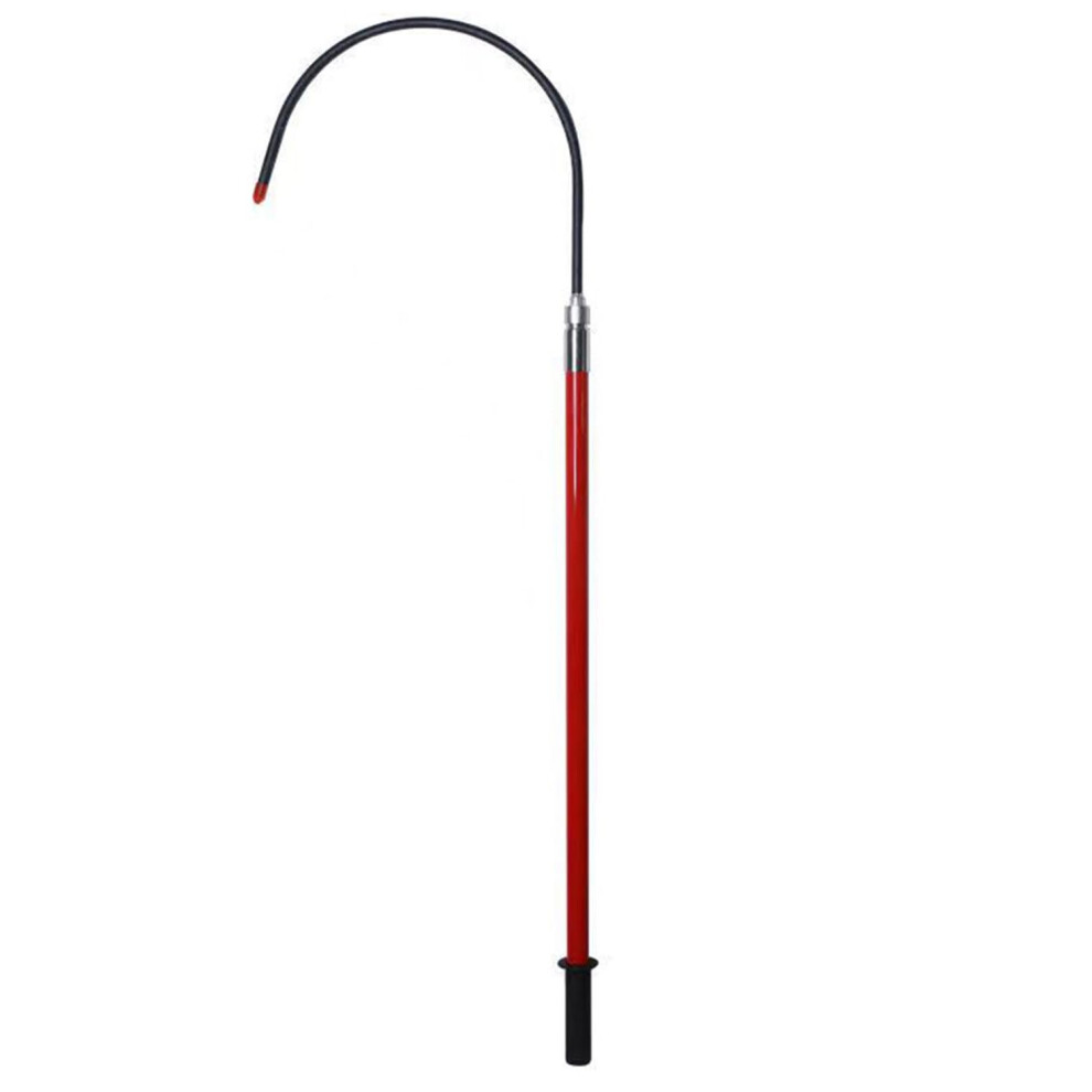 Electric Safety Rescue Hook, High Voltage Insulated Rescue Pole, 220 Lb Capacity, 1.5M/4.9Ft For Electric Shock Emergencies Red 6947110959672