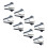 Pack of 16 Staple Claw Stapler Remover Tools, Mini Stainless Steel Carpet Puller, Office Flooring Tools, Black 1