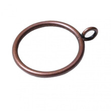 (Red Bronze, 40pcs) 38mm Curtain Rings Metal Eyelet Drapery Rings For Kitchen Bedroom