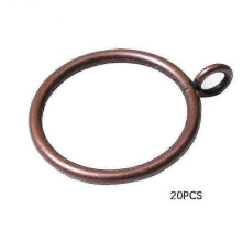 (Red Bronze, 20pcs) 38mm Curtain Rings Metal Eyelet Drapery Rings For Kitchen Bedroom