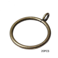 (Antique Brass, 20pcs) 38mm Curtain Rings Metal Eyelet Drapery Rings For Kitchen Bedroom