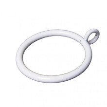 (Milky White, 40pcs) 38mm Curtain Rings Metal Eyelet Drapery Rings For Kitchen Bedroom
