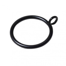 (Black, 20pcs) 38mm Curtain Rings Metal Eyelet Drapery Rings For Kitchen Bedroom