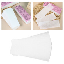 100 Stück Professionelle weiße Einwegrasierwachsstreifen für Gesicht, Körper und Haarentfernung, Epilierwachs-Papier