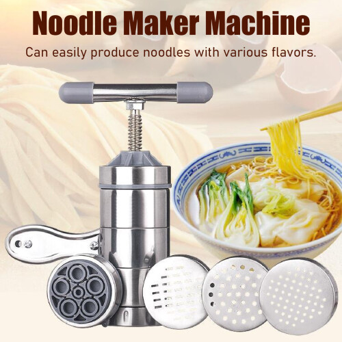 Stainless Steel Pasta Maker Press Machine Manual Noodle Maker for Home Use 2