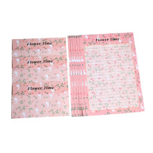 Schreibwaren-Set 36 Teile Rosa Briefpapier Umschläge Blumenmuster Umweltfreundlich Für Notizen Karten Grüße