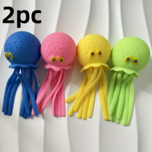 (2pcs Play Water Little Octopus Random Color) Playful Octopus, Squirting Water when Pinched Toy, Novel and Interesting Interactive Game, Perfect for Festive Parties, Funny