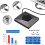 Blu Ray External 3d Drive Reader, Ultra Slim Usb 3.0 And Type-c Blu Ray Optical Cd Dvd Drive for Mac Os, Windows Xp/7/8/10, Laptop Pc (black) 4