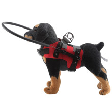 Blind Dog Bumper Ring Set | Adjustable Lightweight Anti-Collision Safety Device for Home Use - Red