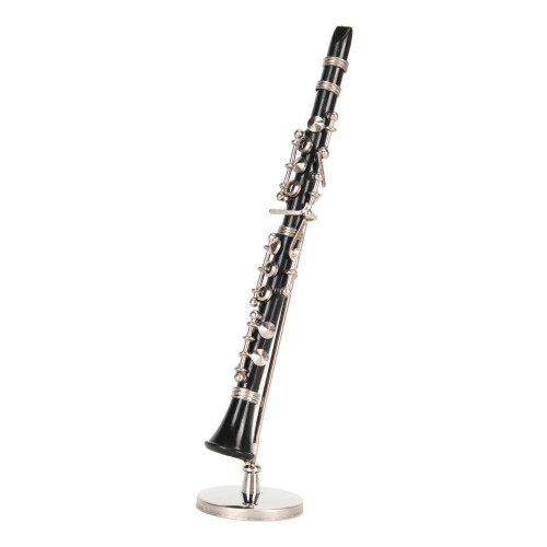 Miniature Clarinet Model Toy with Stand and Case 1