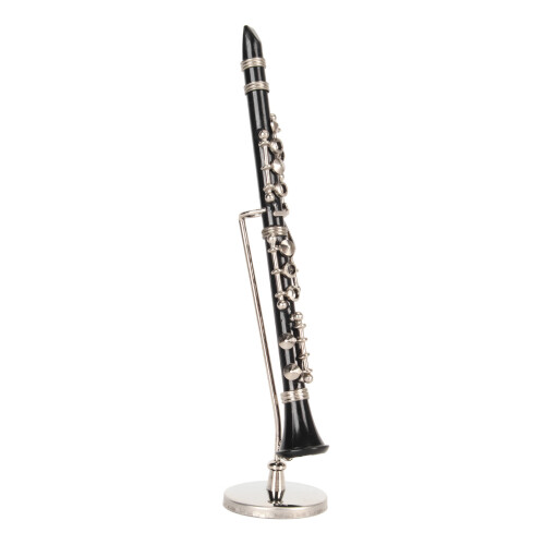 Miniature Clarinet Model Toy with Stand and Case 2