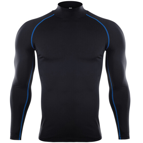 Herren-Kompressionsshirt 260 g XL schwarz-blau 1