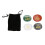 4Pcs Reiki Balancing Stones Assorted Colors, 4.5x3.5cm Crystals 9