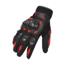 Rote XL Nylon-Outdoor-Fahrradhandschuhe 9,5–10 cm