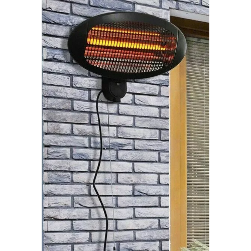 2000W Electric Wall Mounted Patio Heater with 3 Heat Settings 2