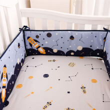 Breathable Crib Liner Pads: Cute Print Style 2 Ideal for Newborns