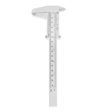 (White) Plastic Vernier Caliper Household Mini Bracelet Jade Jewelry Measuring Ruler Tool for 3D Printing