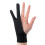Black 3-Layer 2-Finger Tablet Drawing Glove Breathable Smudge Prevent M 11