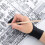 Black 3-Layer 2-Finger Tablet Drawing Glove Breathable Smudge Prevent M 5