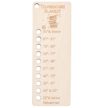 Wooden Blanket Card, Reusable Colour Card for Wool Umbrella Organiser, Ceiling Planner for Crochet Projects