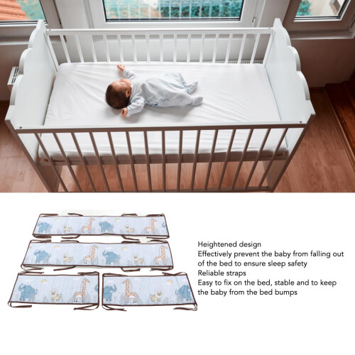 Breathable Crash-Proof Crib Side Bumper Pad for Boys & Girls, Type2 2
