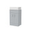 NES Home Nes Home 500mm Matte Grey Doors Vanity Unit, Worktop With Square Bowl Basin 2