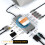 13 in 1 USB C Docking Station 4K HD Multiport Adapter Grey 5
