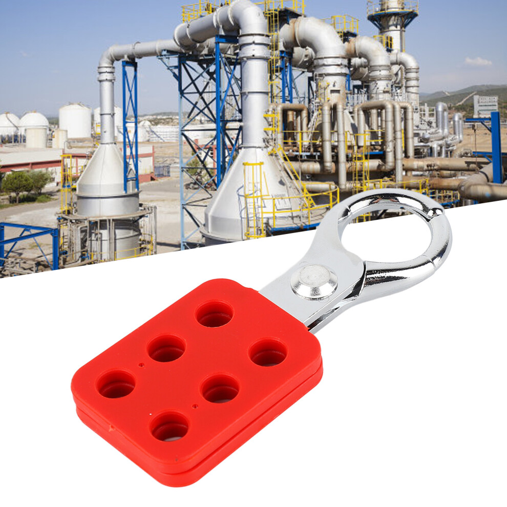 6 Hole Fireproof Aluminum Safety Lockout Hasp for Industrial Use-image-OPC-PJHD8RR-NEW