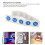 PVC Waterproof NFC Stickers 30Pcs 504 Bytes Blue for Phones 4