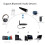 USB Bluetooth 5.0 Transmitter Bluetooth Adapter Low Latency for TV Wireless USB 3.5mm AUX/2 RCA Audio Adapter for PS4 PC 8