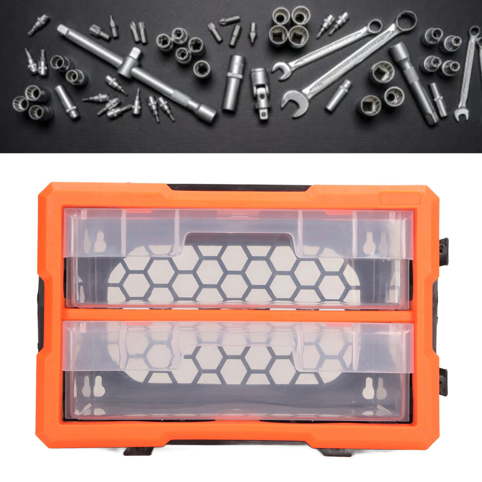 Hardware Box Organizer A2 With 2 Drawers, Large Capacity, Pvc 295X195x165mm 9411338656592