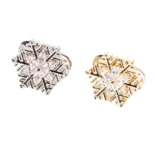Schneeflocken Nageldekoration Drehbar Glänzend Attraktiv Elegant 3D Weihnachts Nagelkunst-Deko für Alltag und Feiertage 2 Stück