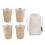 Beige 350ml 304 Edelstahlbecher 100x84x57mm 3