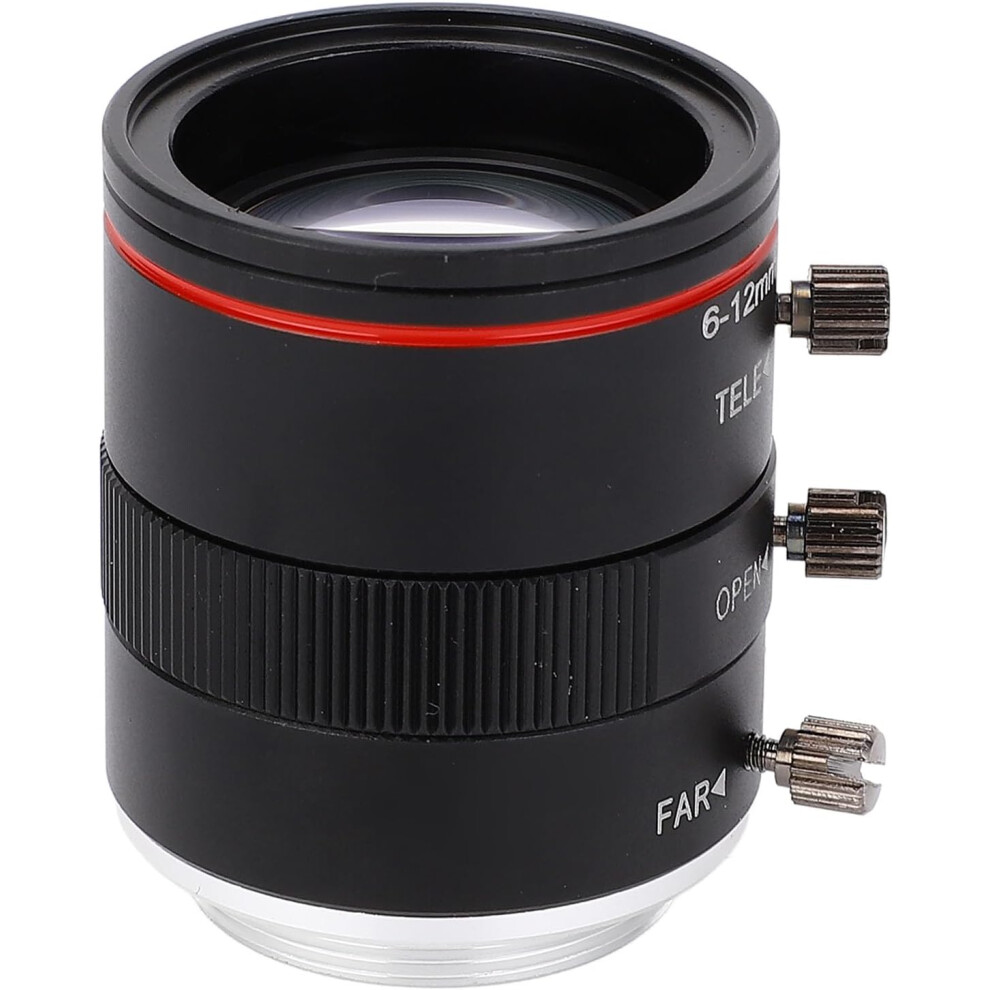 C Mount Lens Zoom Industrial Lens 6Â12Mm 1/1.8 3Mp Manual Focus Lens Aluminium Alloy C Mount Adjustable Aperture Lens 9357235720212