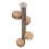 Durable Parrot Hanging Log Platform Stand Toy 30x16cm for Birds 9