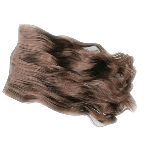 Langes, welliges One-Piece-Haarstück, 100 g, hellbraun, mit 4 Clips 2