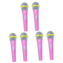 Pack of 6 Microphone Model Toys for Kids, 18x5cm Support, Children's Musical Instruments for Pretend Play
