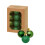 Premier 24 Mini Green Christmas Tree Baubles Ornament Glitter Gloss Mat 3cm 1