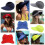 (Dark Grey)Sun Protection Hat for Women Hiking Packable Foldable Design for Beach Vacation 4
