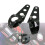 2 Stück verstellbare schwarze Scheinwerferbasen für 35-43mm 5