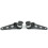 2 Stück verstellbare schwarze Scheinwerferbasen für 35-43mm 9