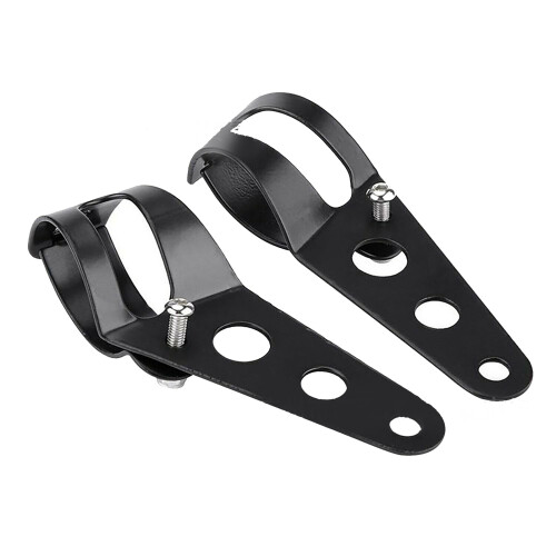 2 Stück verstellbare schwarze Scheinwerferbasen für 35-43mm 1