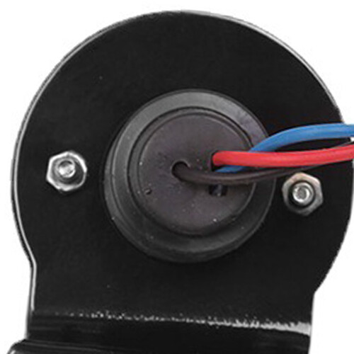 Rücklicht mit Kennzeichenhalter 12V Schwarz 2