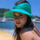 (BLUE)Sun Protection Hat for Women Hiking Packable Foldable Design for Beach Vacation 4