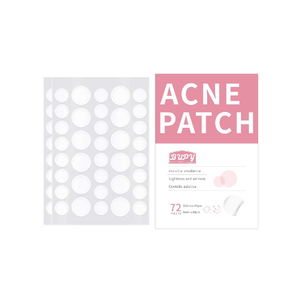 (Centrifuge, 72pcs) Transparent invisible acne patches and acne patches repair acne marks and waterproof concealer 72 tablets