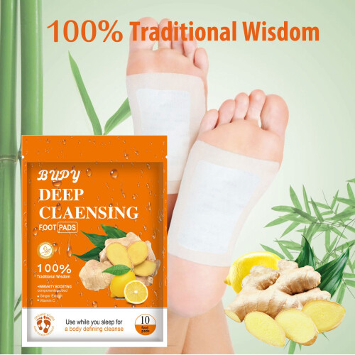 (10pcs) Foot patch Ginger Foot patch Dehumidification Improve sleep quality Foot patch Ginger Foot patch 2