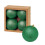 Premier 4 Large Green Christmas Baubles 10cm Hanging Glitter Tree Decoration 1