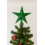 Premier Green Christmas Tree Star Topper Plastic Green Glitter Decoration 20cm 3